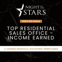 Top Residential Sales Office_Income Earned_Granville Guildford Merrylands_5th Place
